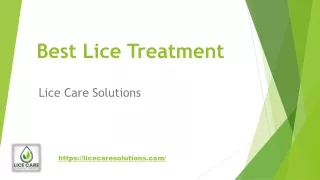 Best Lice Treatment