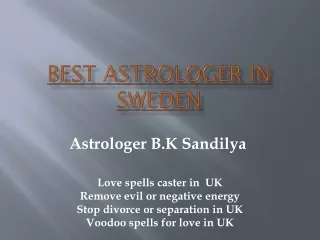 Best astrologer in Sweden
