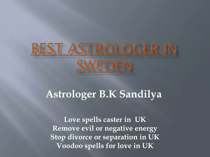 best astrologer in sweden