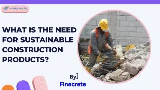 what is the need for sustainable construction