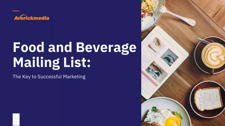 food and beverage mailing list