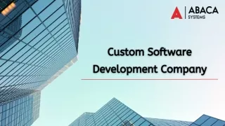 Custom Software Development Company in India