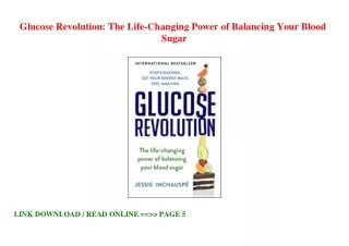 [download]_p.d.f Glucose Revolution The Life-Changing Power of Balancing Your Bl
