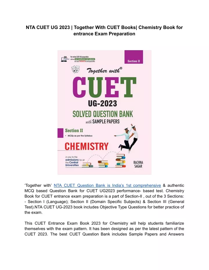 nta cuet ug 2023 together with cuet books