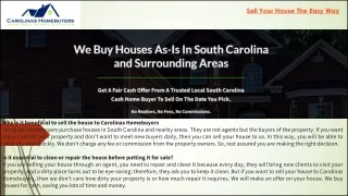 Carolinas Home Buyers | Carolinashomebuyers.com