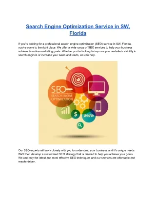 search engine optimization service in sw florida