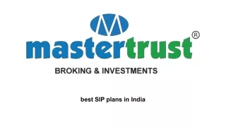 best sip plans in india