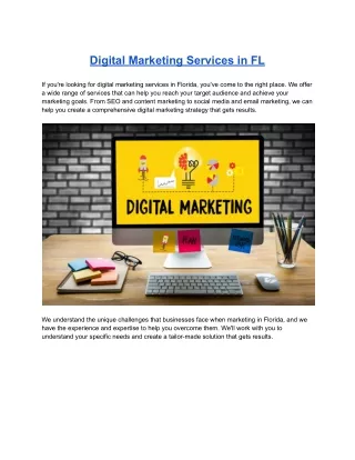 digital marketing services in fl