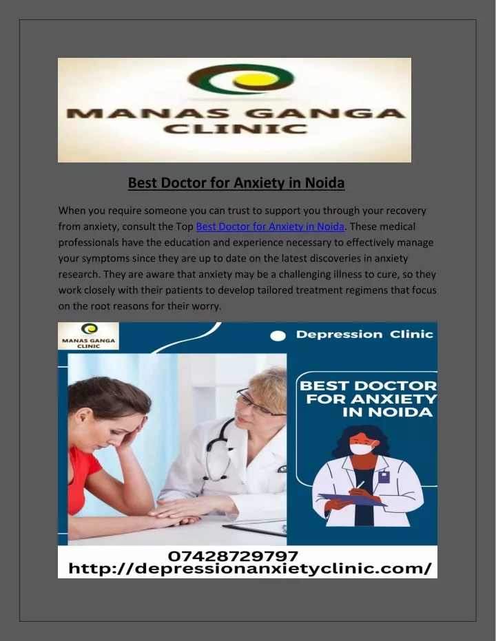 best doctor for anxiety in noida