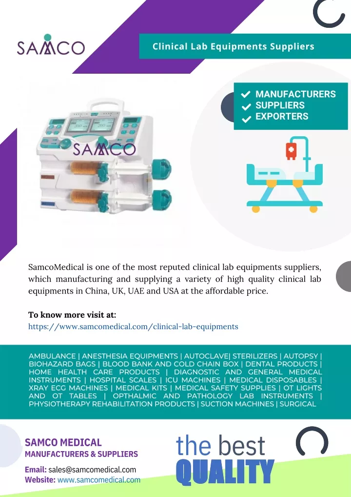 clinical lab equipments suppliers