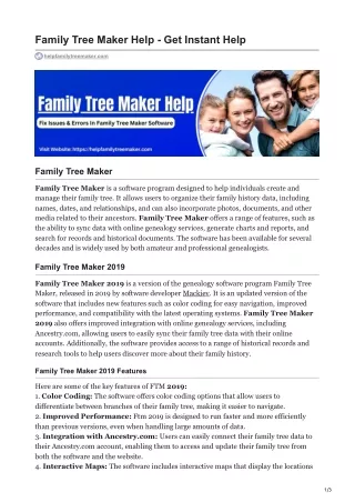 helpfamilytreemaker.com-Family Tree Maker Help - Get Instant Help