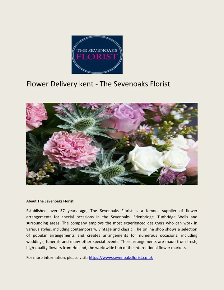 flower delivery kent the sevenoaks florist