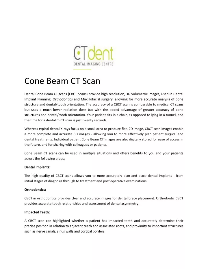 cone beam ct scan