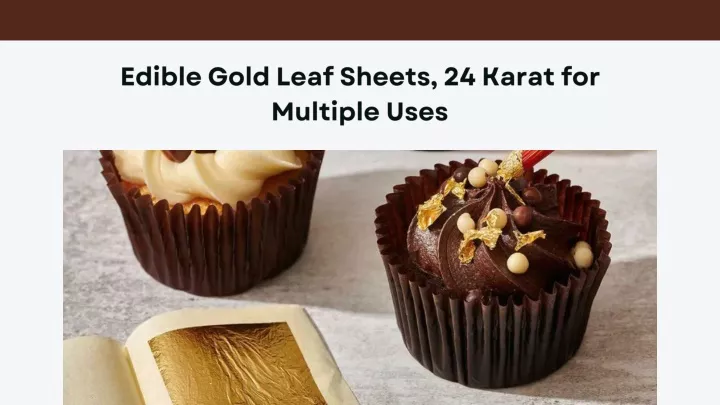 edible gold leaf sheets 24 karat for multiple uses