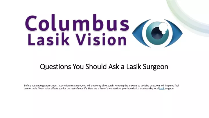 questions you should ask a lasik surgeon