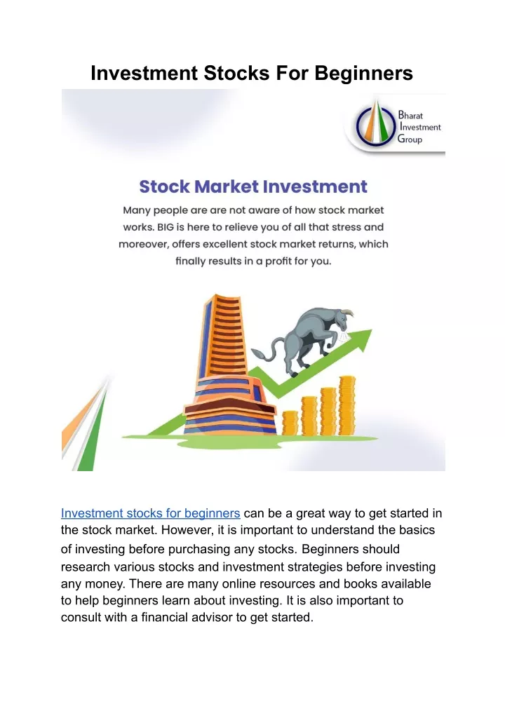 investment stocks for beginners