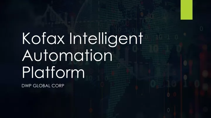 kofax intelligent automation platform