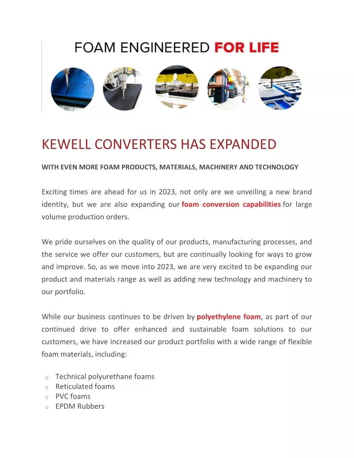 kewell converters has expanded with even more