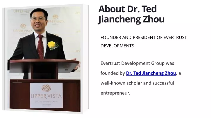 about dr ted jiancheng zhou