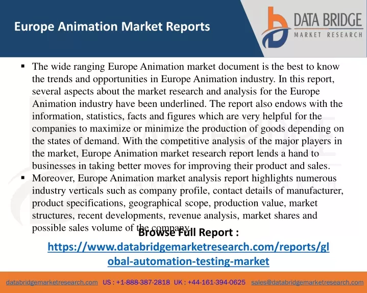 europe animation market reports