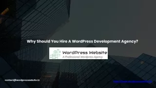 Why Should You Hire A WordPress Development Agency?