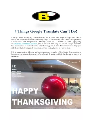 4 things google translate can t do
