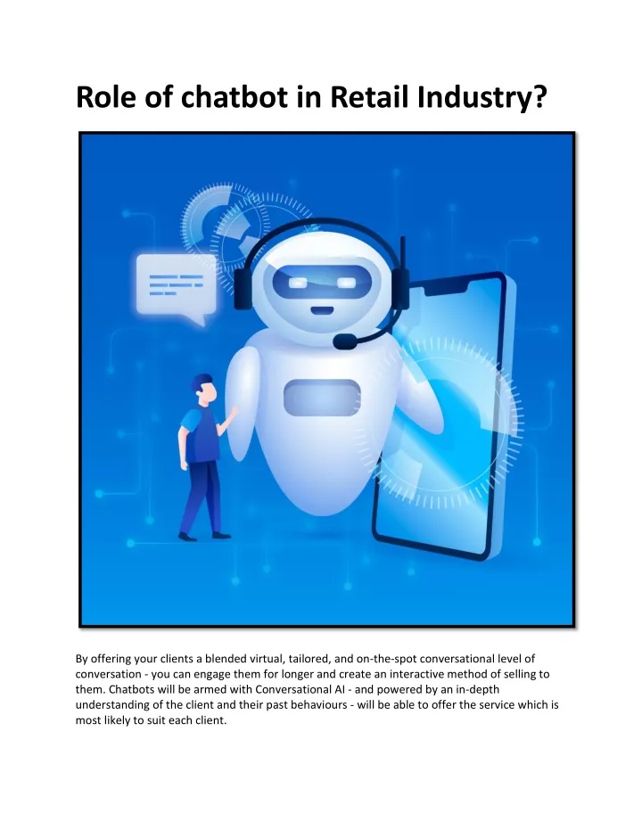 role of chatbot in retail industry