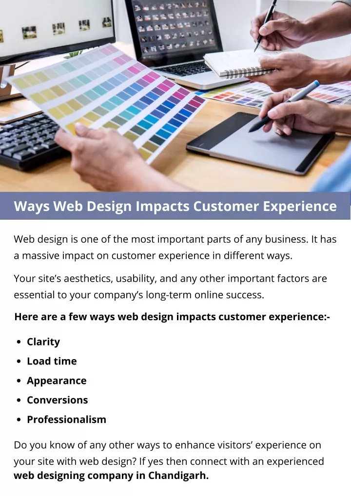 ways web design impacts customer experience