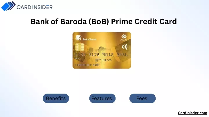 bank of baroda bob prime credit card