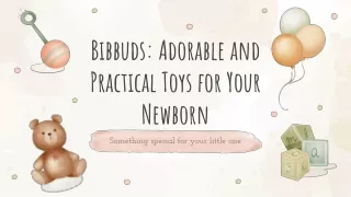 Bibbuds: Adorable and Practical Toys for Your Newborn