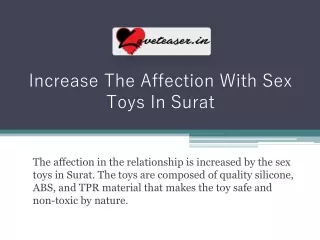 Buy Sex Toys in Surat | Loveteaser.in | Call:  918820674990