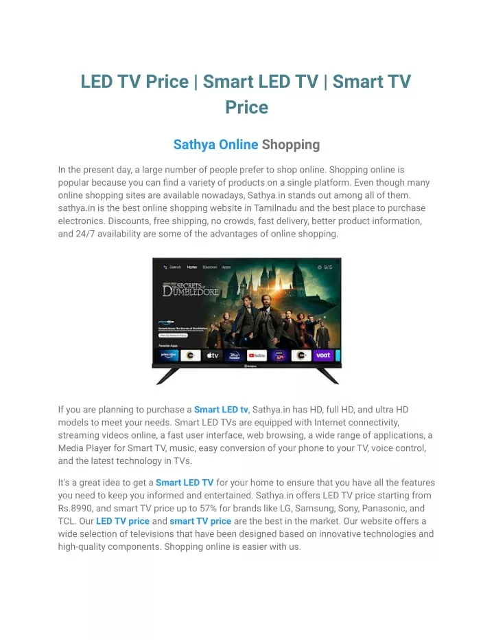 led tv price smart led tv smart tv price