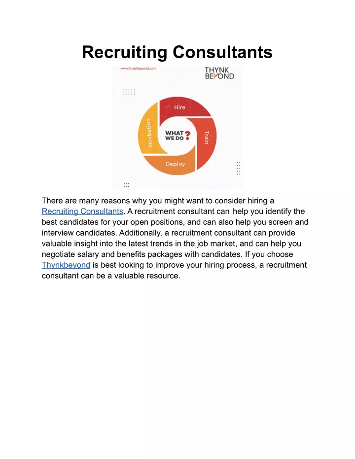 recruiting consultants