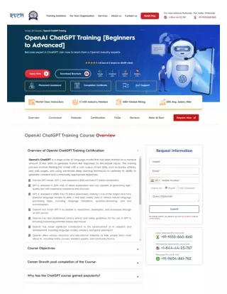 OpenAI ChatGPT Certification Training Course