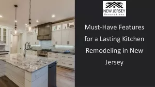 Must-Have Features for a Lasting Kitchen Remodeling in New Jersey