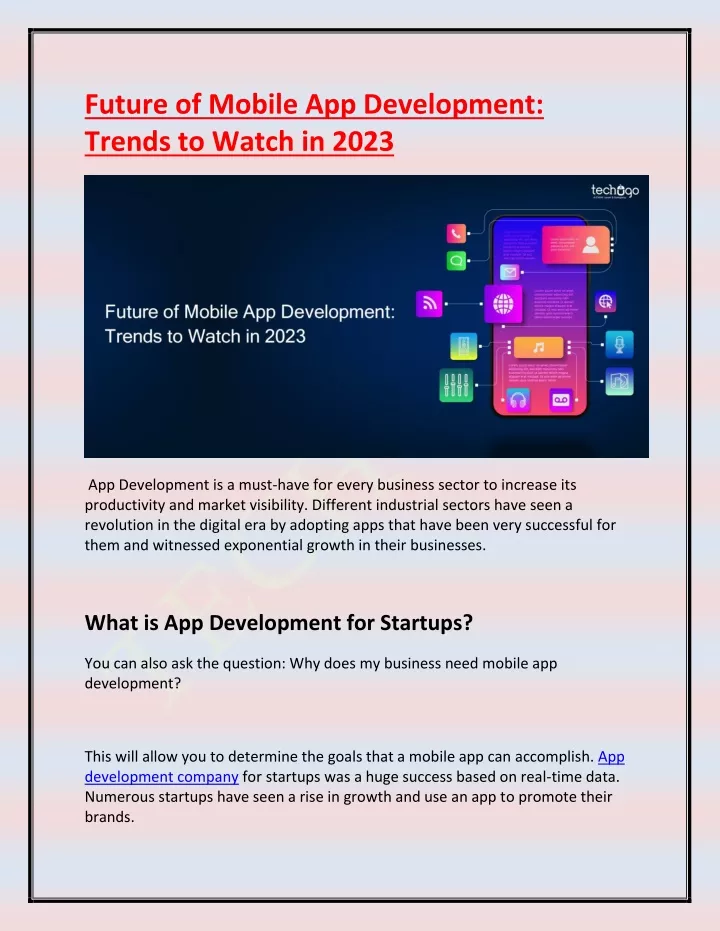 future of mobile app development trends to watch