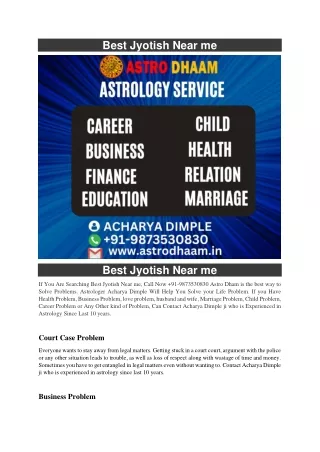 best jyotish near me
