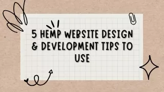 5 Hemp Website Design & Development Tips to Use