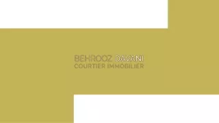 Real Estate Agent in Montreal  At Behrooz Davani