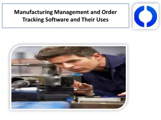 To Manufacturing management software