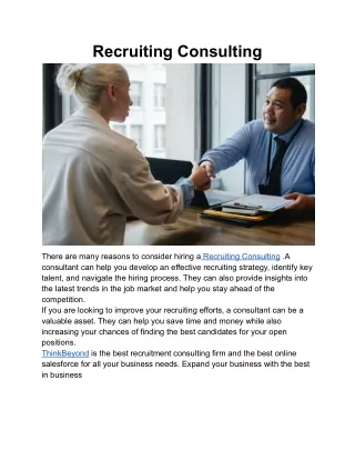 recruiting consulting