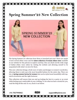 spring summer 23 new collection