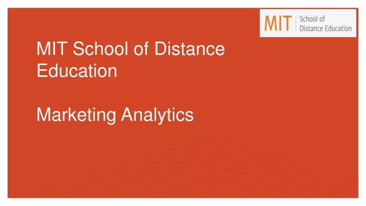 mit school of distance education