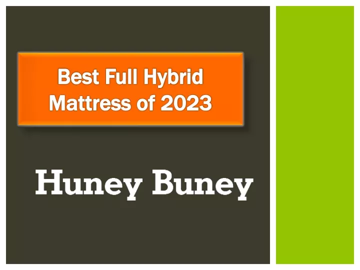 best full hybrid mattress of 2023