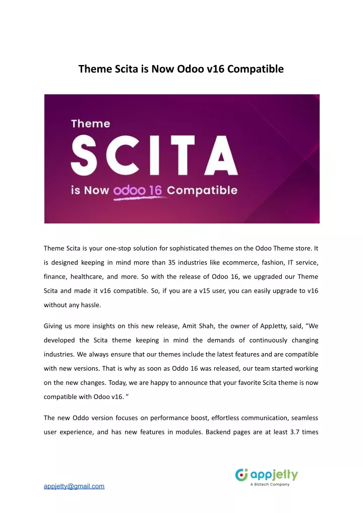 theme scita is now odoo v16 compatible