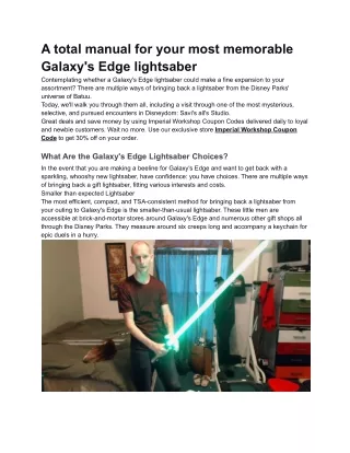 a total manual for your most memorable galaxy
