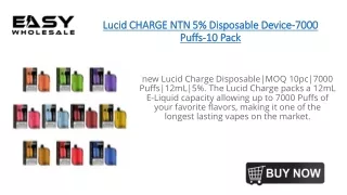 Lucid CHARGE NTN 5% Disposable Device
