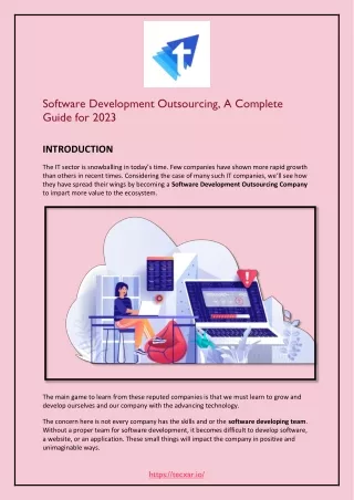 Software Development Outsourcing, A Complete Guide for 2023