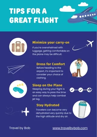 Tips for a Great Flight- Travel By Bob