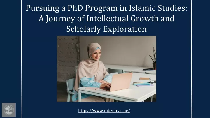 pursuing a phd program in islamic studies